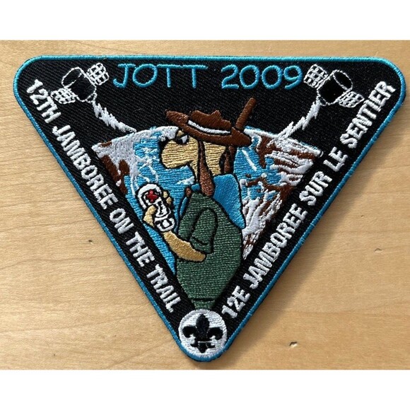 2009 12th Jamboree on the Trail JOTT BSA Sur Le Sentier Official Scout Patch - Picture 1 of 2